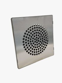 Pluggit Abluftblende Circle, Edelstahl