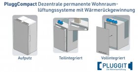 Pluggit PluggCompact  Wohnraumlüftungsgerät