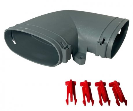 Helios FlexPipe FRS-BH 51 Bogen, horizontal oval 51