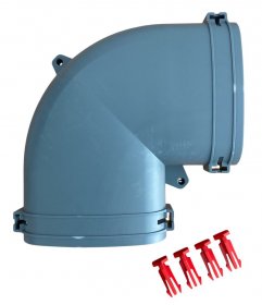 Helios FlexPipe FRS-BH 51 Bogen, horizontal oval 51