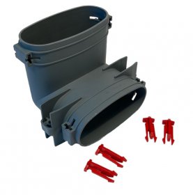 Helios FlexPipe FRS-BV 51 Bogen, vertikal oval 51