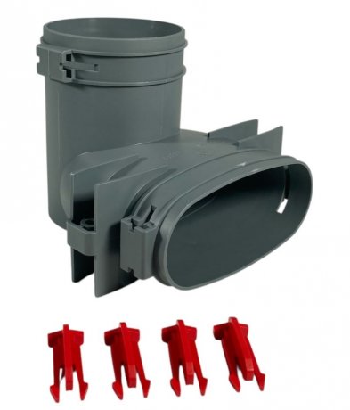 Helios FlexPipe FRS-ÜV 51-75 Übergang, vertikal