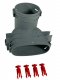 Helios FlexPipe FRS-ÜV 51-75 Übergang, vertikal
